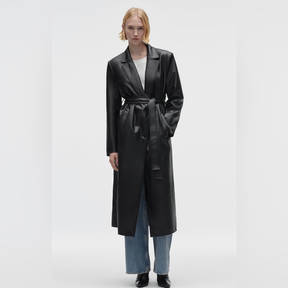 Zara Black Leather Jacket for Women